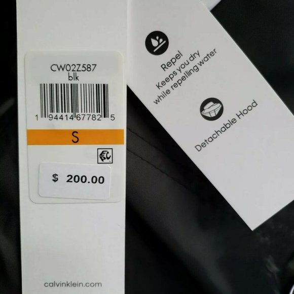 Calvin Klein Women's Quilted Chevron Jacket Black - Picture 12 of 12